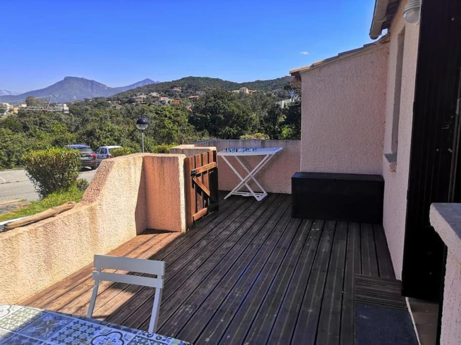 Porticcio Tres Joli T2 Climatise & Grande Terrasse A 1Km De La Plage Bagian luar foto